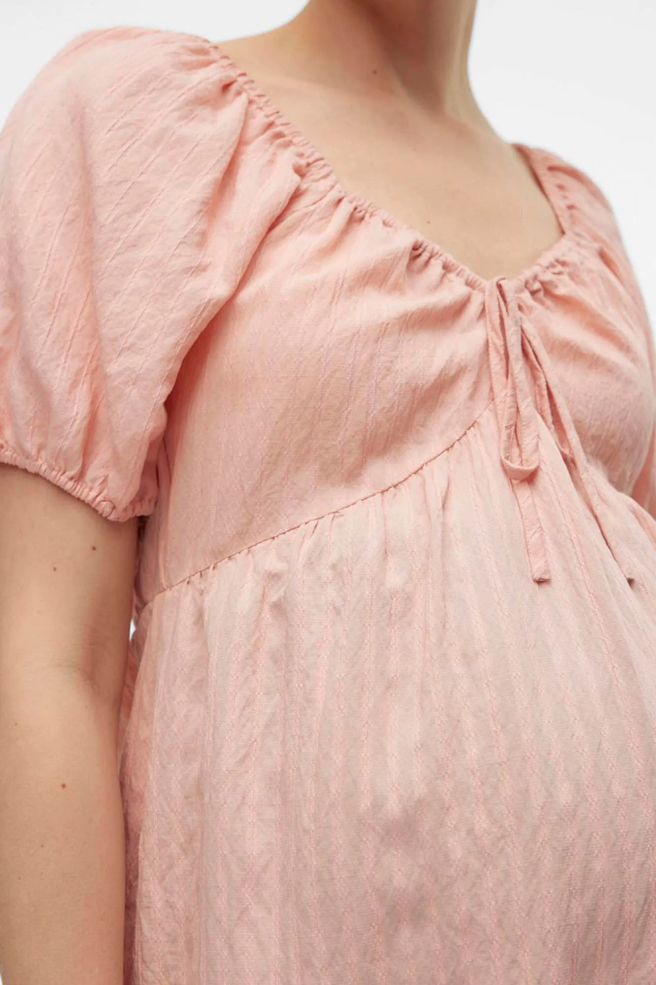 Mamalicious Top de manga corta abullonada maternity y lactancia