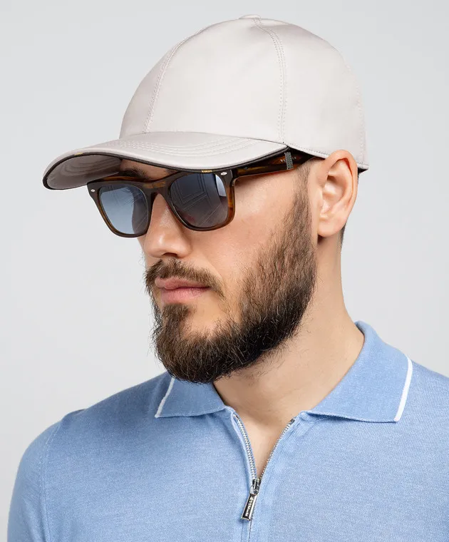MOORER BEIGE CAP ROBINSONSTP WITH LOGO