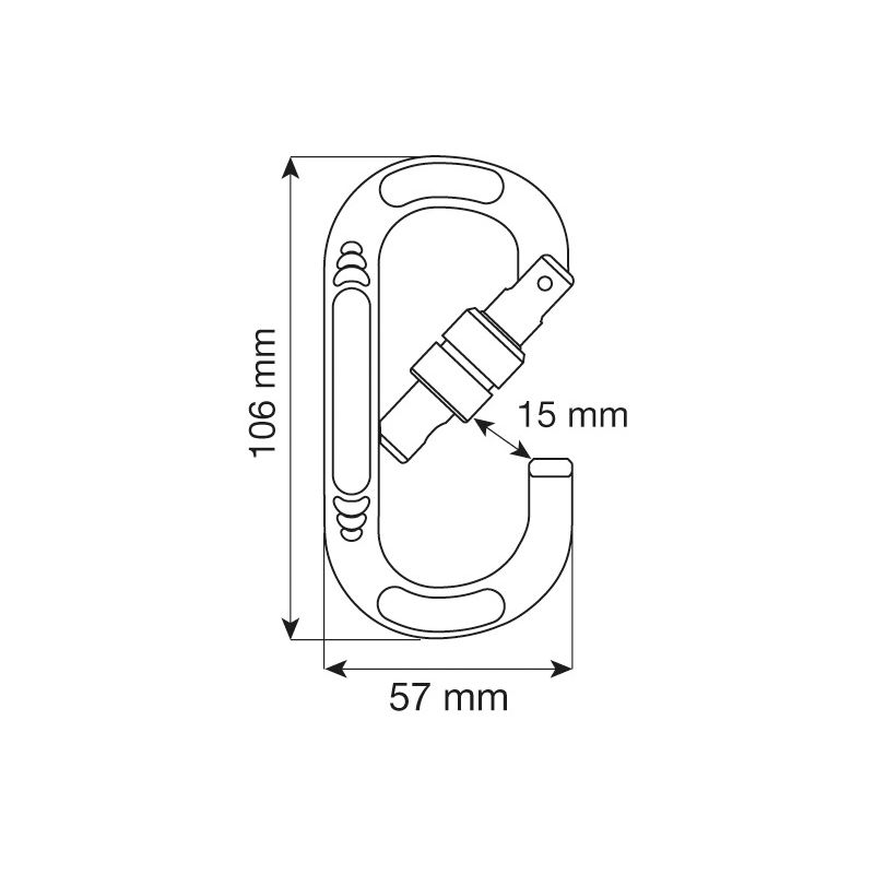Mosquetones Camp Oval Compact Lock