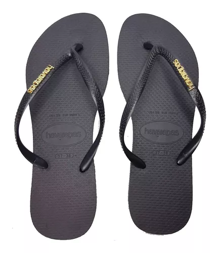 Ojotas Havaiana Adulto Slim Logo Metallic 4119875nd Empo2000