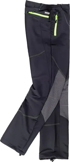 Pantalón de montaña, combinado con ripstop Negro Negro
