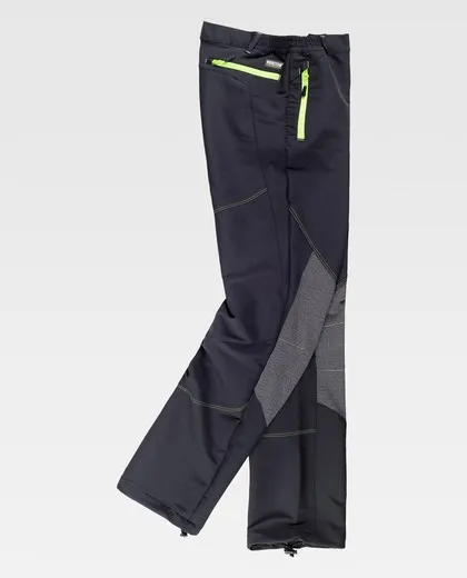 Pantalón de montaña, combinado con ripstop Negro Negro