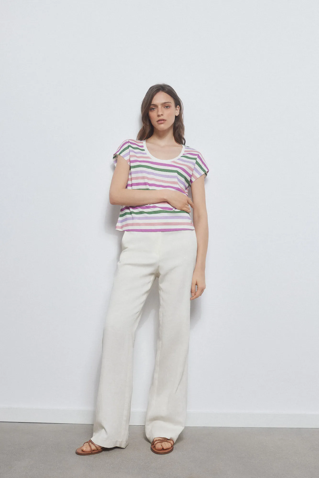 Pedro del Hierro Camiseta básica rayas