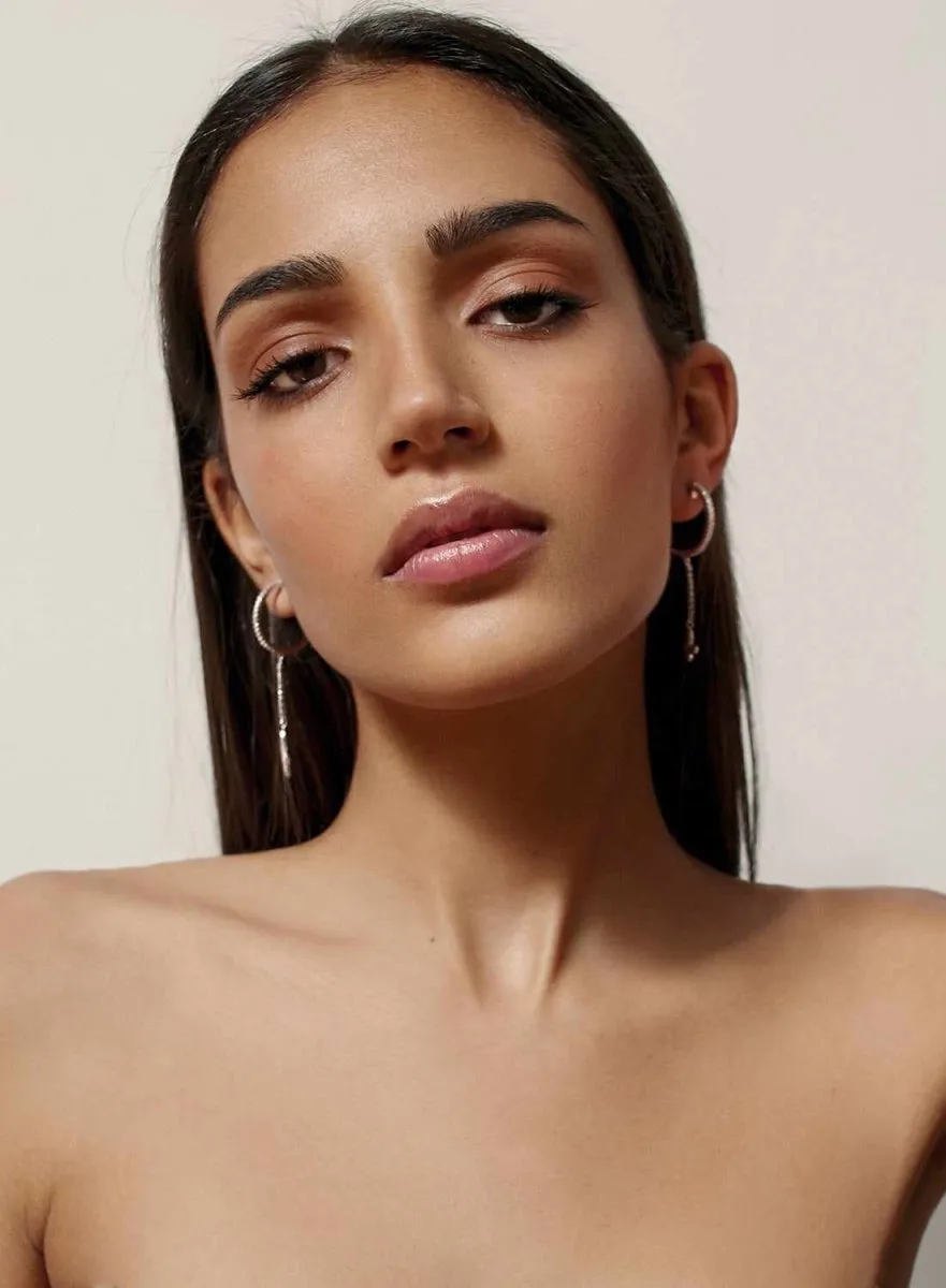 Pendientes aros con colgantes diseo mariposa con circonitas