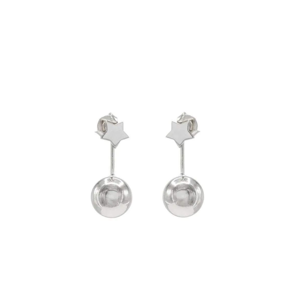 Pendientes diseo largo con motivo de estrella