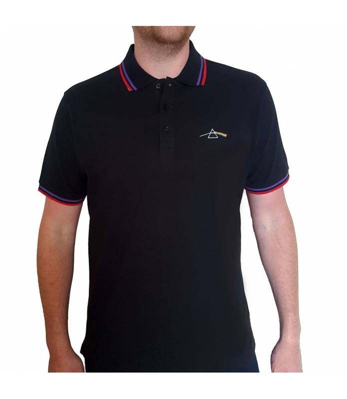 PINK FLOYD Shirt Dark Side of the Moon Prism Polo Licencia Oficial RockOff PFPS01MB
