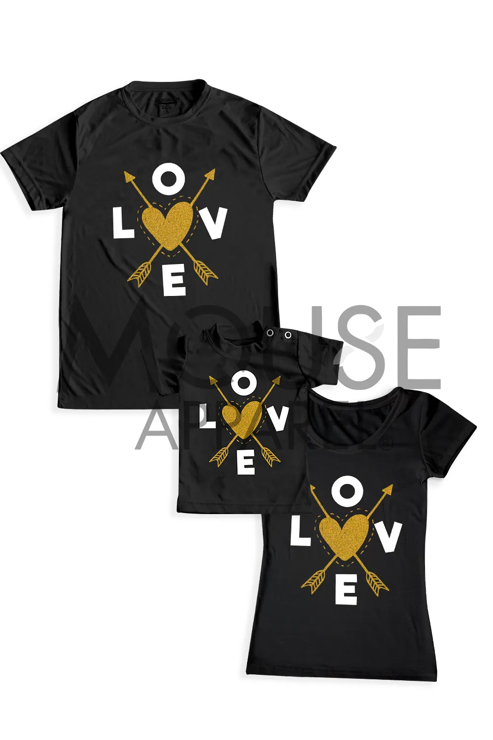 Playera Caballero manga corta. Love flecha