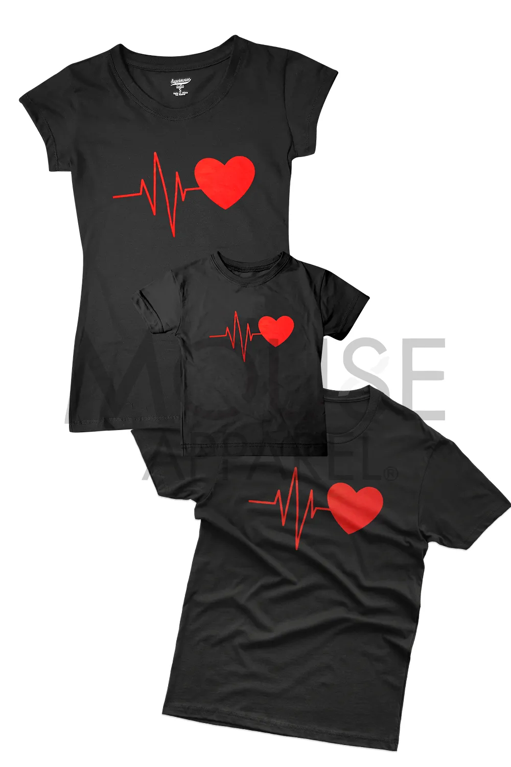 Playera Dama manga corta . Latidos
