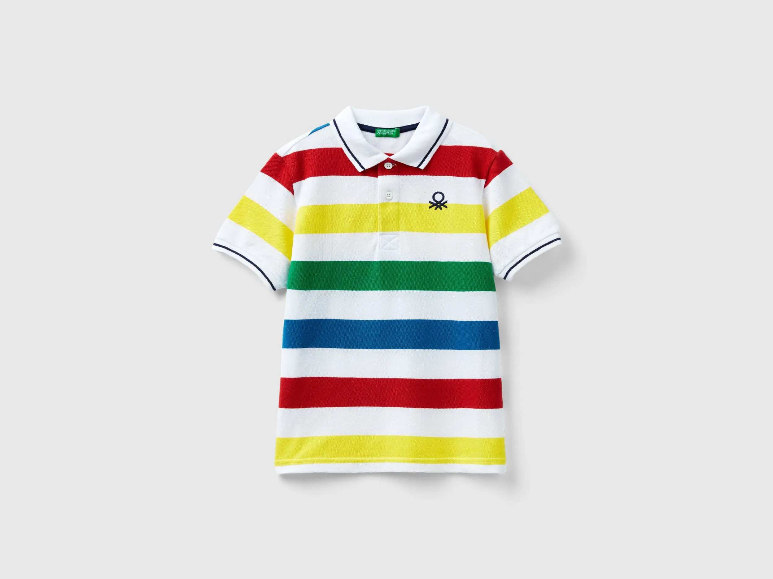 Polo de manga corta de rayas