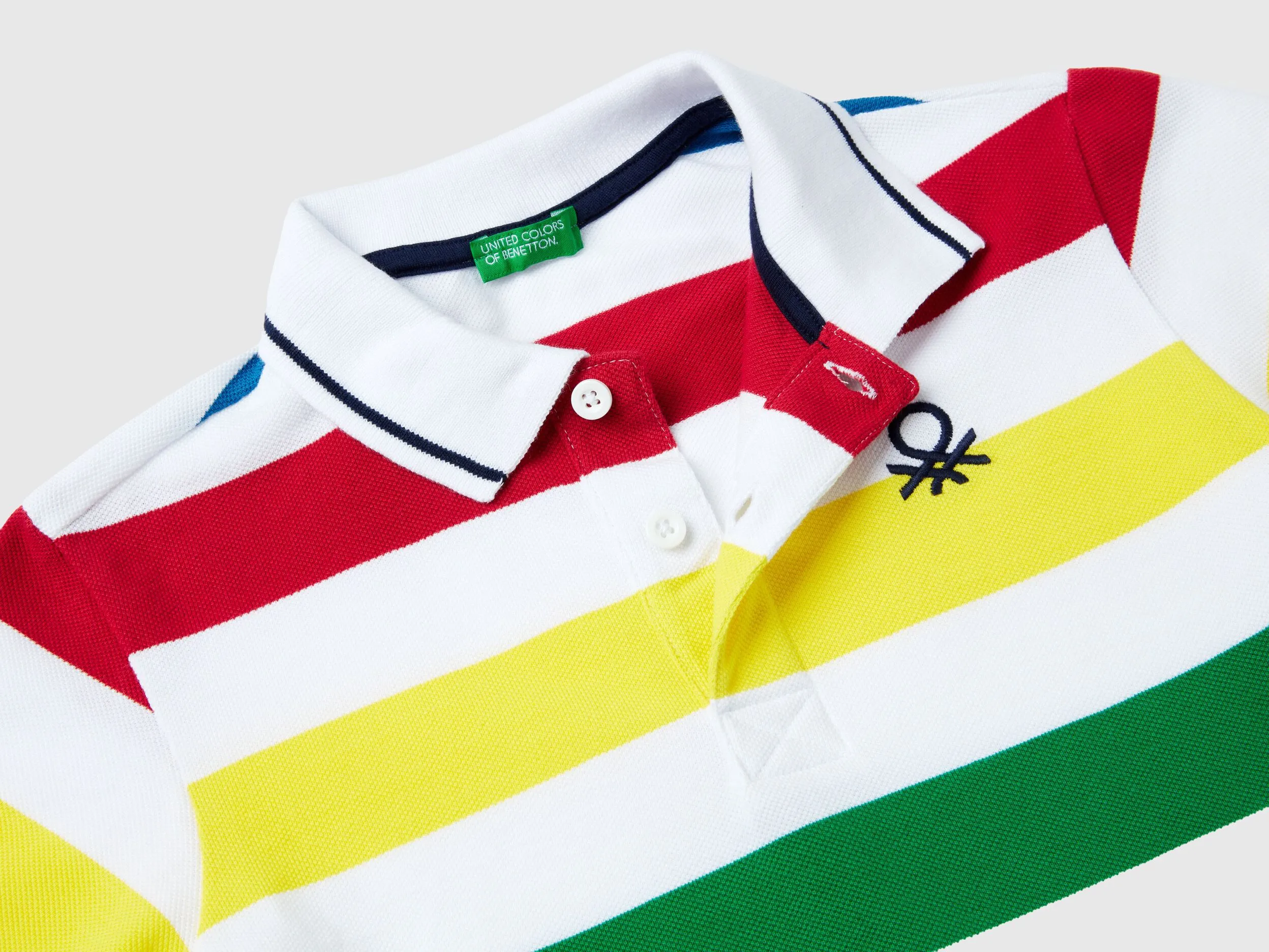 Polo de manga corta de rayas