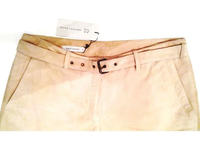 René Lezard * Luxus Lederhose von  ..,RENE LEZARD '' * Marlene Dietrich Sti * l Beige 