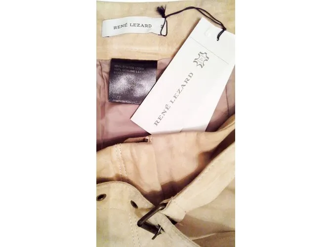 René Lezard * Luxus Lederhose von  ..,RENE LEZARD '' * Marlene Dietrich Sti * l Beige 