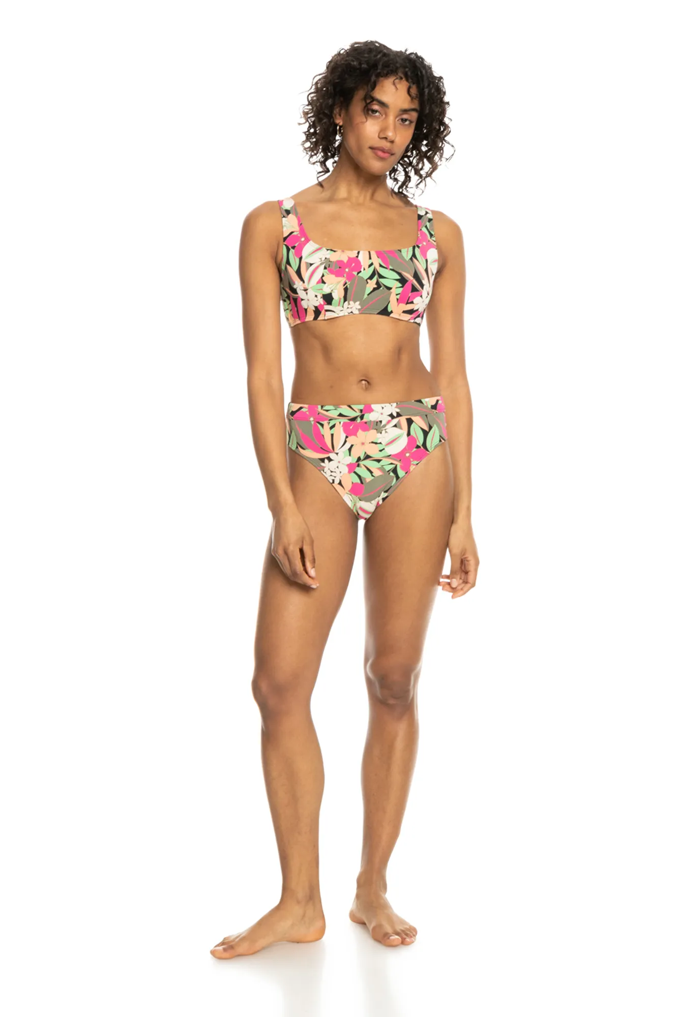 ROXY TOP DE BIKINI CON COPA D PARA MUJER  PRINTED BEACH CLASSICS