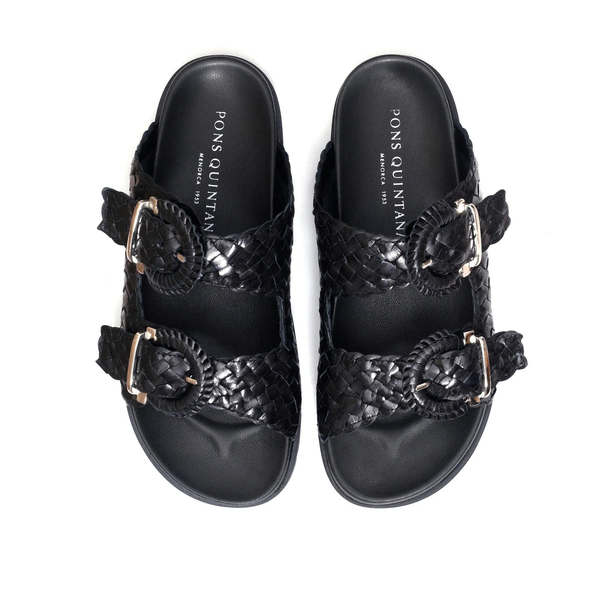 SANDALIA PLANA CAIMAN NEGRO