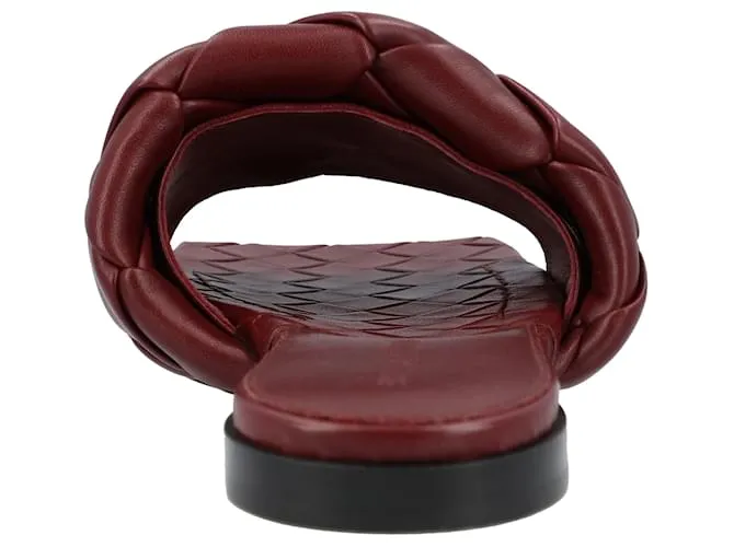 Sandalia plana Lido roja de Bottega Veneta 