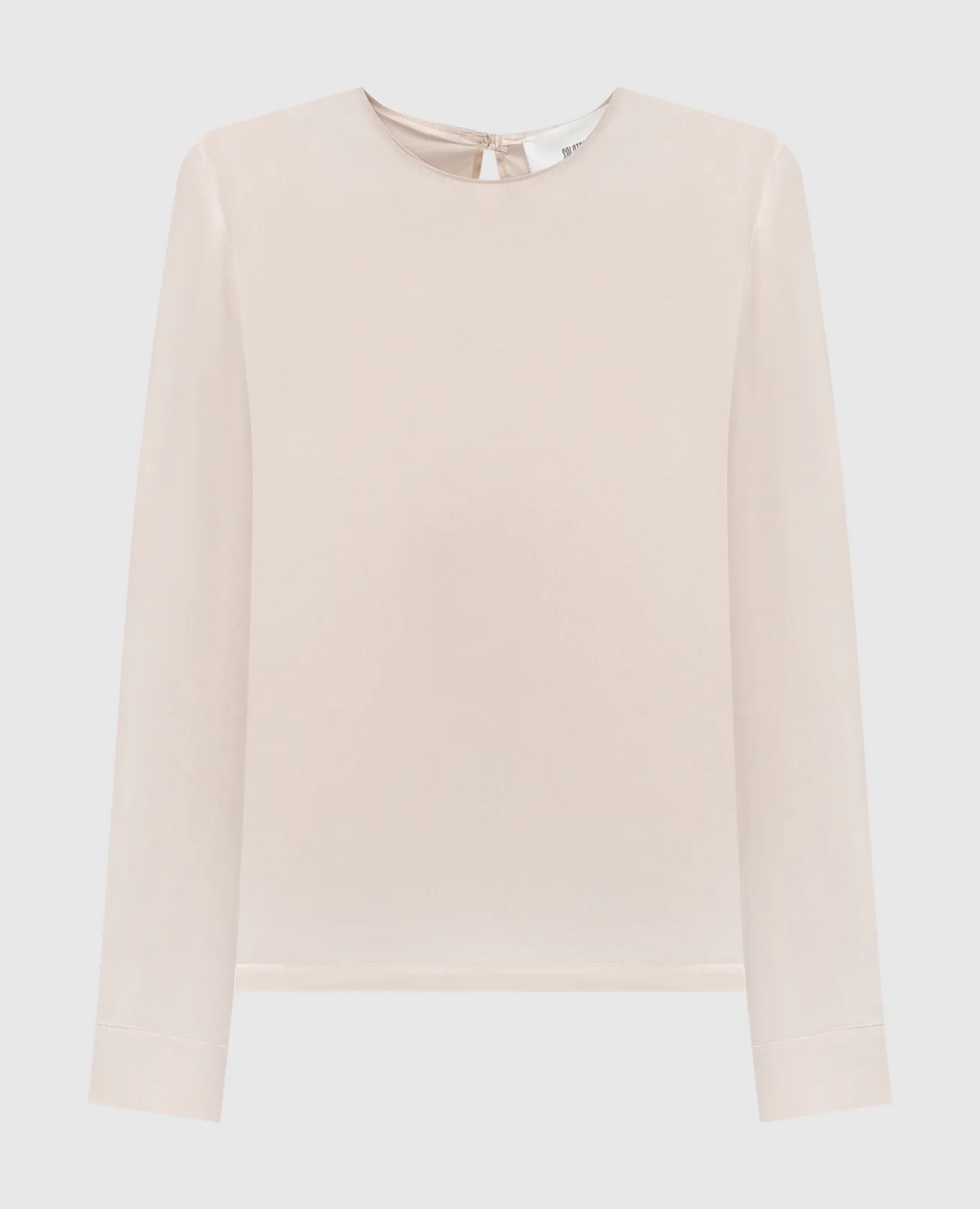 Solotre Beige silk blouse