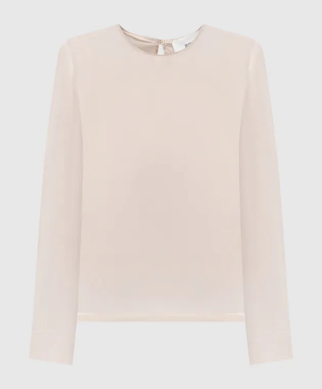 Solotre Beige silk blouse