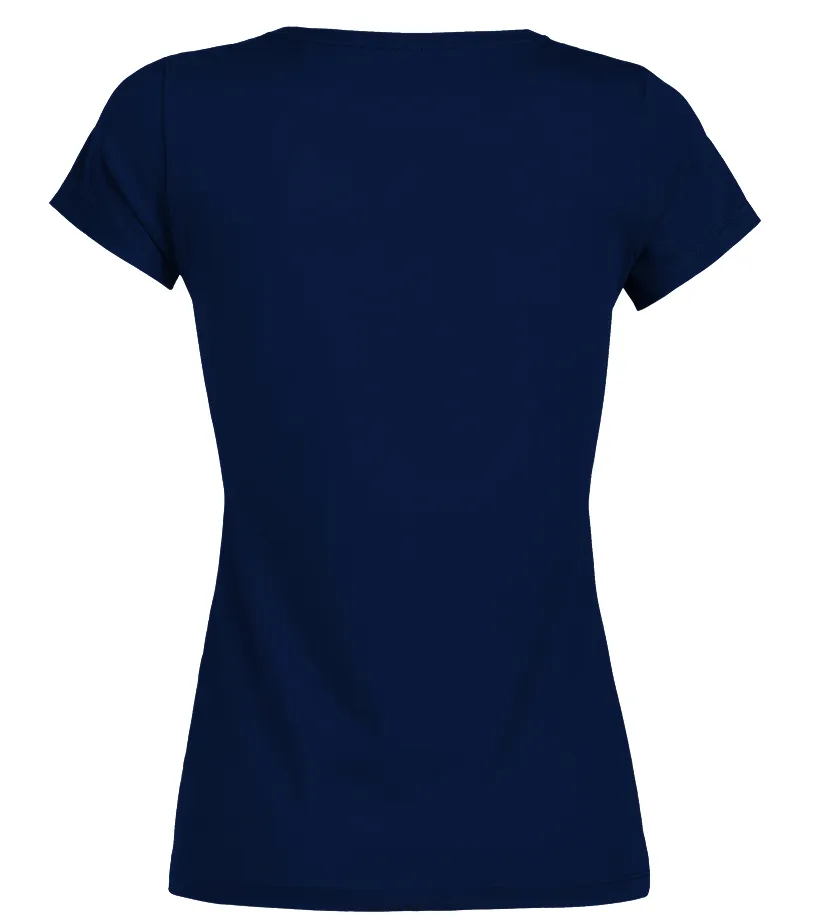 Soy una mujer Libra naci con mi corazón en la manga fuego en mi alma y una boca… Camiseta cuello redondo Mujer