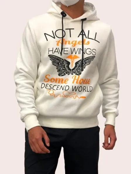 SUDADERA DE HOMBRE LOWCOSTMANIA 88635 BLANCA