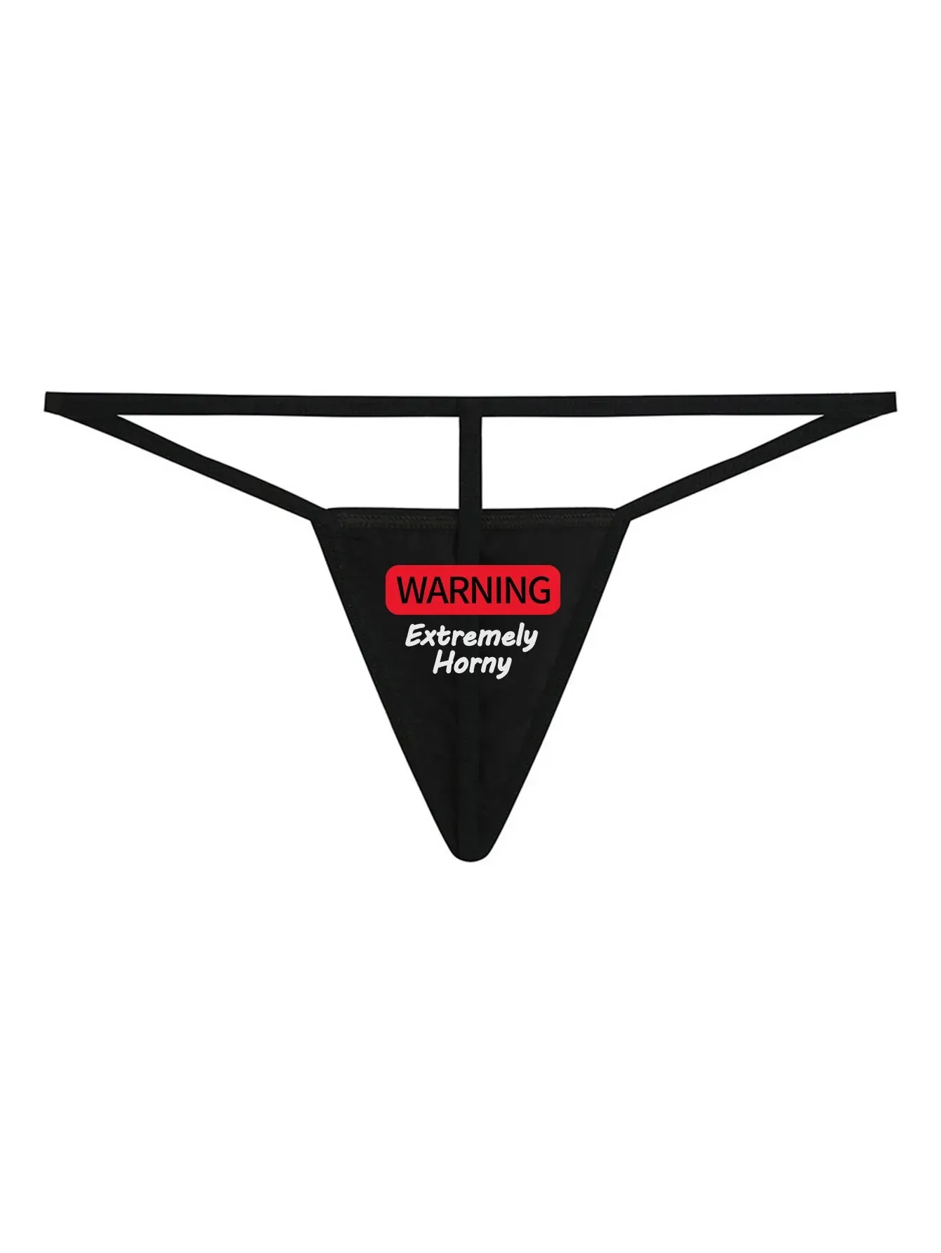 Tanga negro con estampado