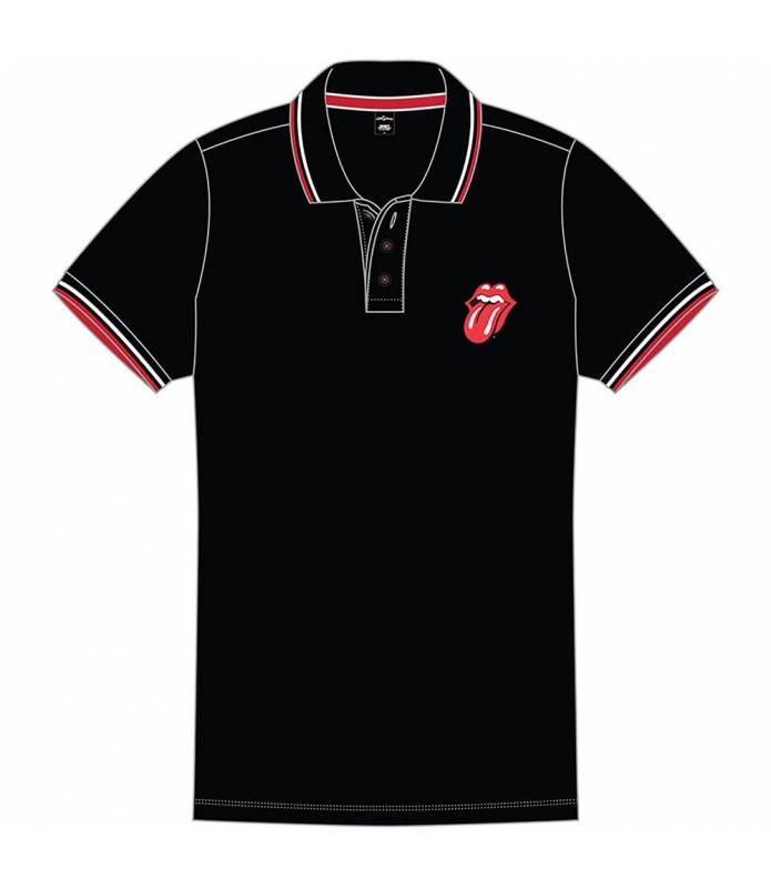 THE ROLLING STONES Classic Tongue Polo Licencia Oficial RockOff RSPS01MB