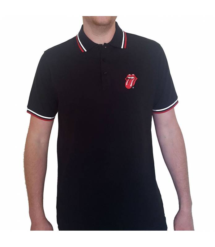 THE ROLLING STONES Classic Tongue Polo Licencia Oficial RockOff RSPS01MB