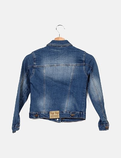 TOP TOP Cazadora denim azul