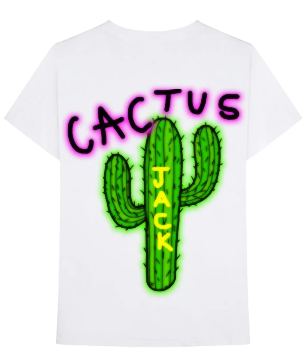 TRAVIS SCOTT CACTUS JACK AIRBRUSH TSHIRT WHITE