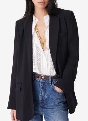 VANESSA BRUNO TILIA - Chaqueta de sastre vaporosa en negro