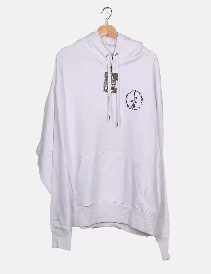 VERTERE Sudadera blanca dibujo
