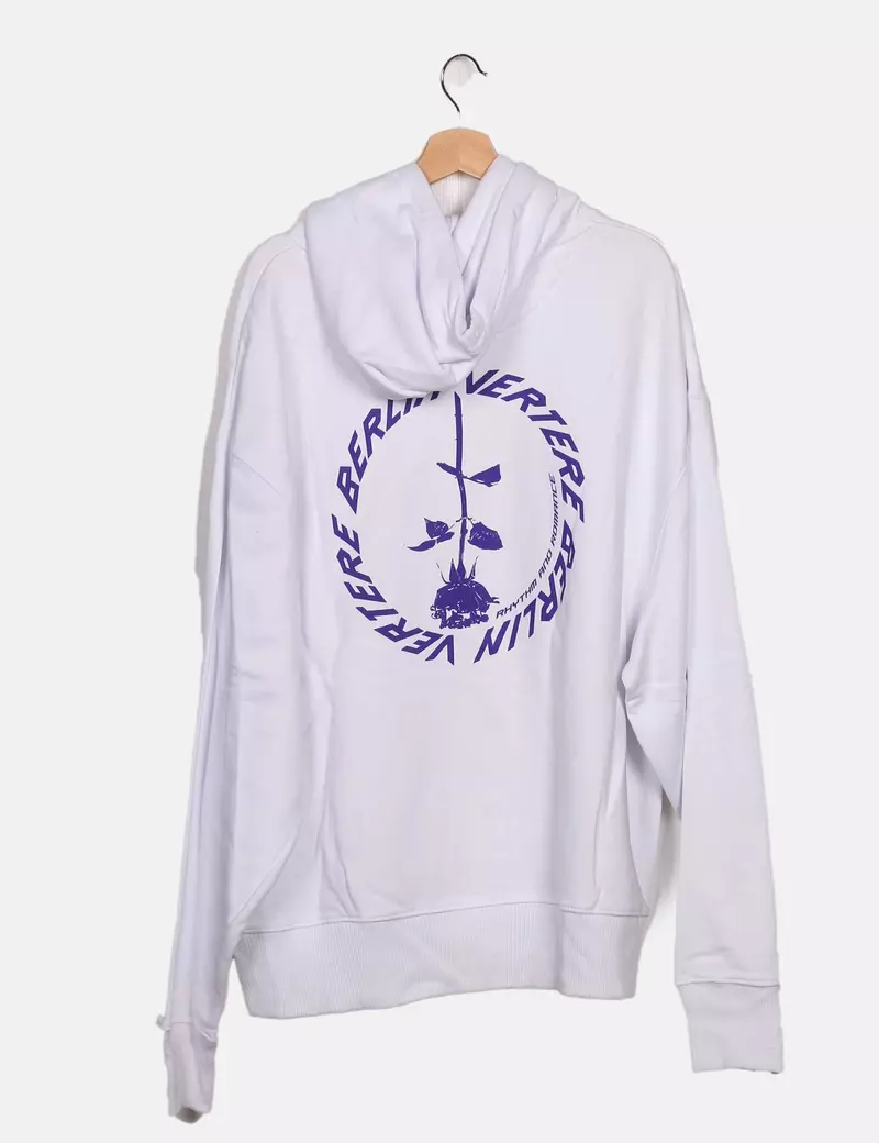 VERTERE Sudadera blanca dibujo