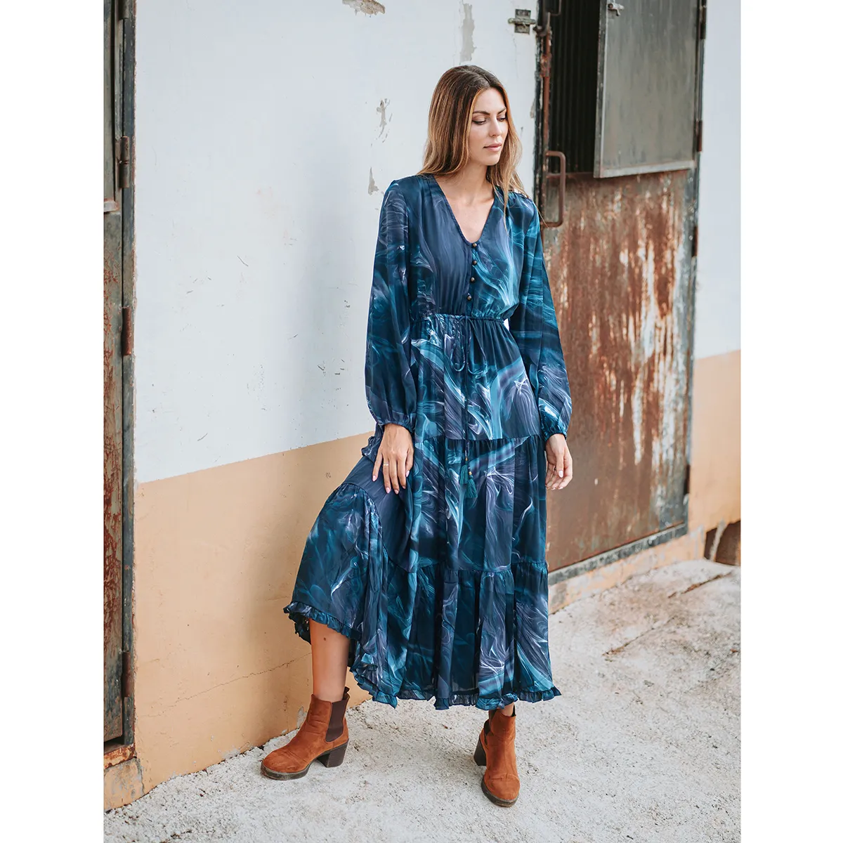 Vestido Largo Midi