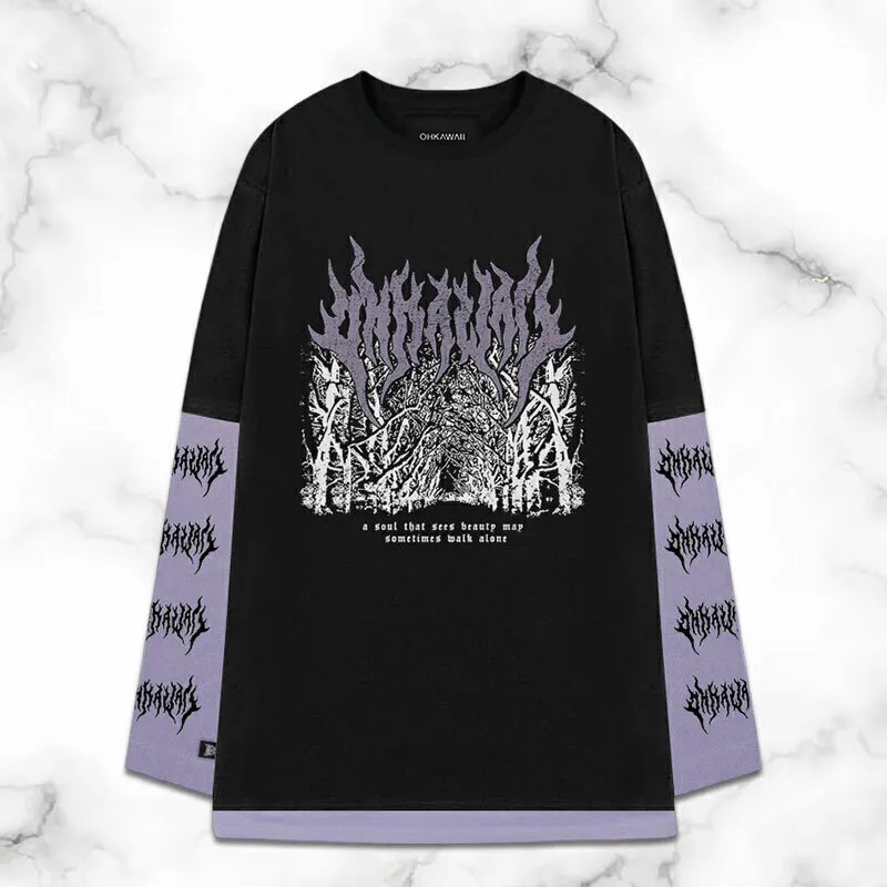 Walk Alone Remera Doble Manga