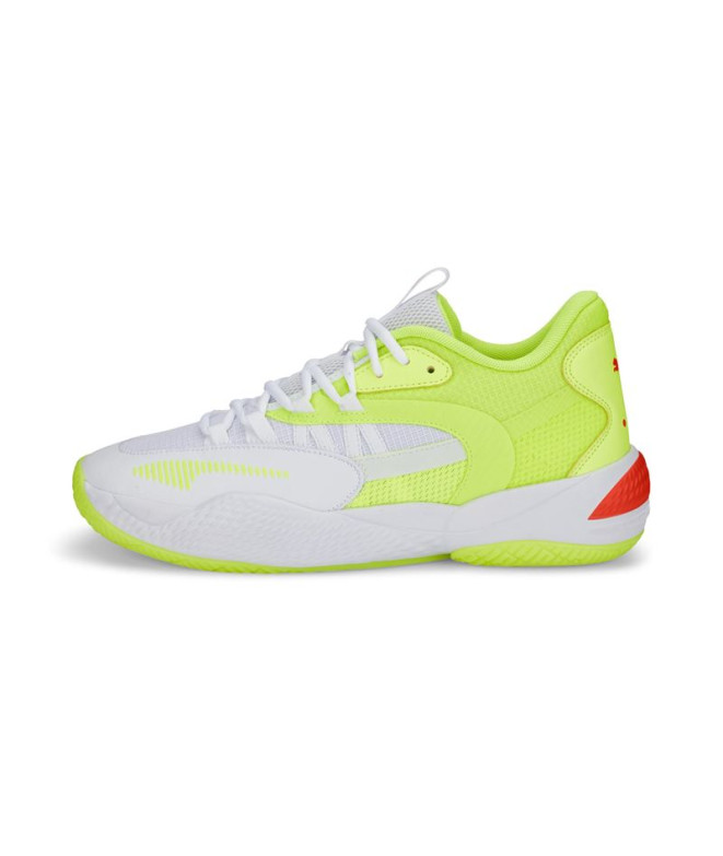 Zapatillas de baloncesto Puma Court Rider 2.0 Glow Stick blanco Hombre