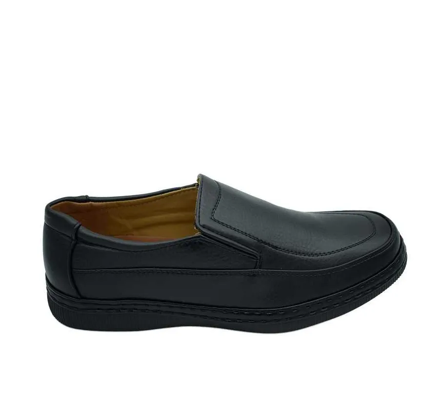 ZAPATO DE HOMBRE PESPUNTES VICMART CABALLERO ELASTICOS NEGRO
